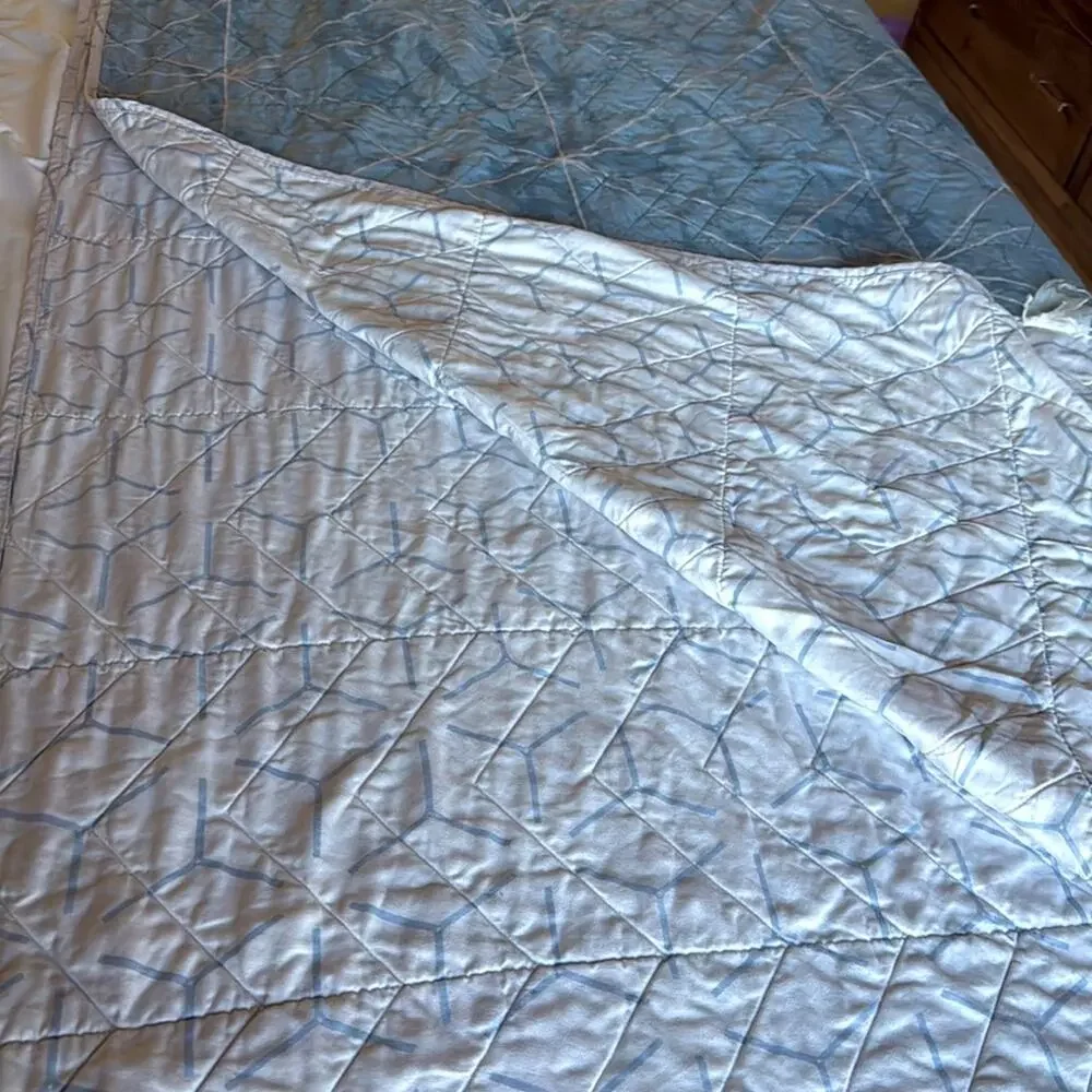 Reversible full size bed comforter thin plus two pillowcases